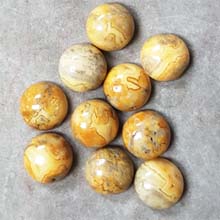 12MM ROUND CABOCHON CRAZY LACE AGATE(10PCS/BAG)